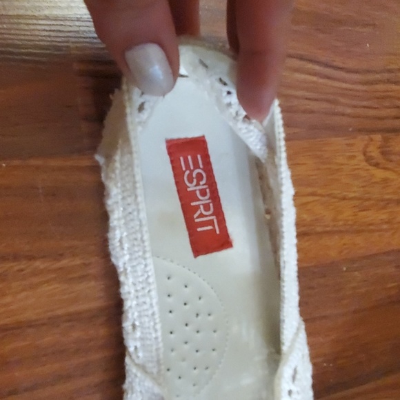 Esprit white slip ons - Picture 3 of 5
